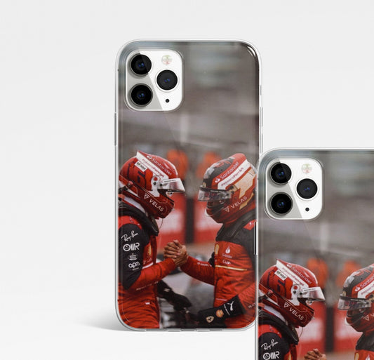 Charles Leclerc and Carlos Sainz aesthetic F1 phone case