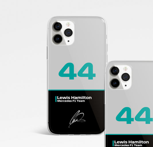 Lewis Hamilton 44 Mercedes Formula 1 Phone case. Iphone, Samsung, Huawei.