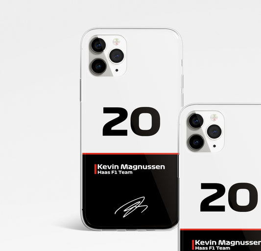 Kevin Magnussen Haas 20 Formula 1 Phone case. Iphone, Samsung, Huawei.