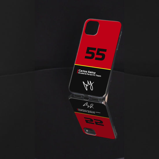 Carlos Sainz 55 Formula 1 Phone case. Iphone, Samsung, Huawei.